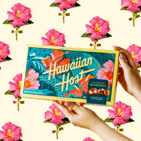 【セット割引】ハイビスカス マカダミアナッツチョコレート(12粒)4箱セット